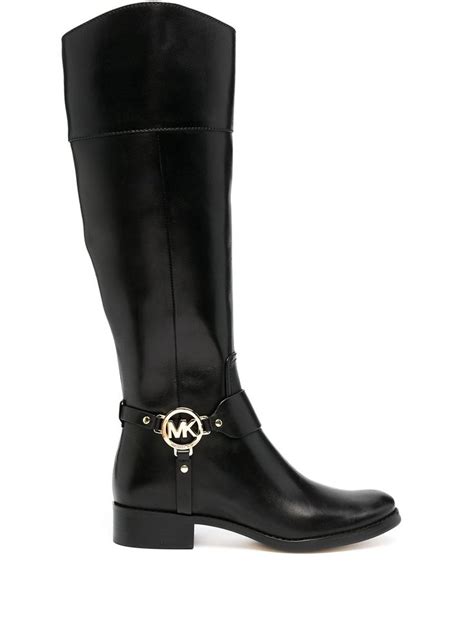 michael michael kors fulton harness riding boot black leather|MICHAEL Michael Kors Fulton Harness Boot Reviews .